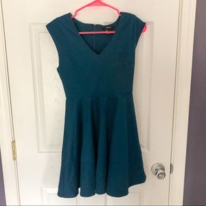 Forever 21 deep blue v-neck dress size small